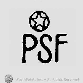 Star in a circle over uppercase PSF