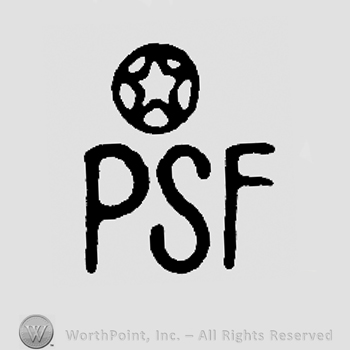 Star in a circle over uppercase PSF