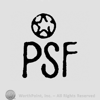 Star in a circle over uppercase PSF