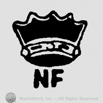 Crown over uppercase NF