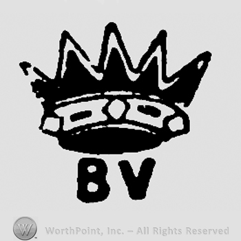 Crown over uppercase BV