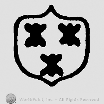 Shield with three asterisks
