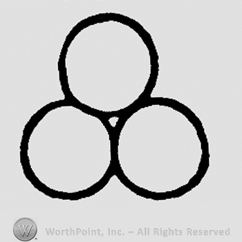 Three circles place on two rows