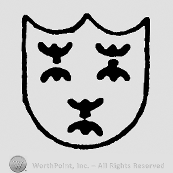 Shield with three asterisks