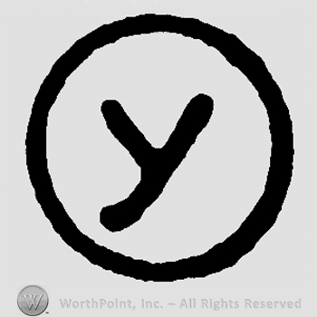 Uppercase Y in a circle