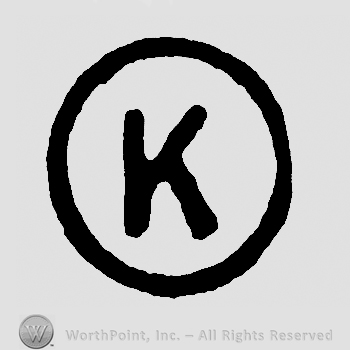 Uppercase K in a circle