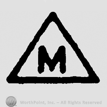 Uppercase M in a triangle