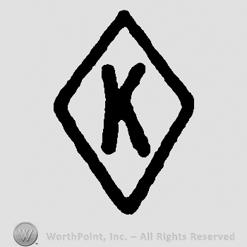 Uppercase K in a diamond