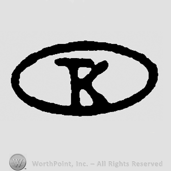 Uppercase TK in an oval