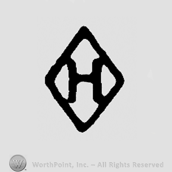 Uppercase H inside a diamond and two cyrillic letters