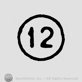 Number 12 in a circle