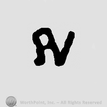 Reversed uppercase R and uppercase V