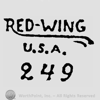 Red-Wing written underlinde, USA written below, above 249