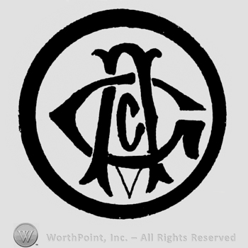 Monogram in circle; initials G, A, C.