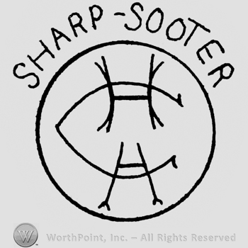 Initials C,H, A in circle; SHARP-SHOOTER written above.