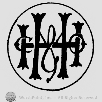 Monogram in circle.