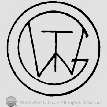 Monogram in circle; enclosing letter w.