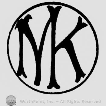 Monogram in circle; enclosing letters N and K.