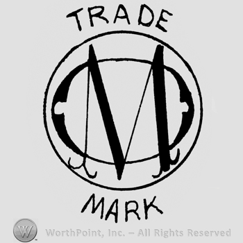 M in circle; TRADE written above and MARK written bellow.