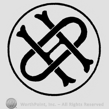 Monogram in circle.