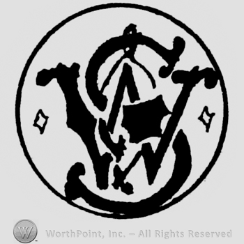 Monogram in circle.