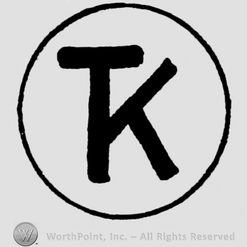 Monogram in circle.