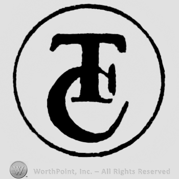 Monogram in circle; enclosing initials t and c.