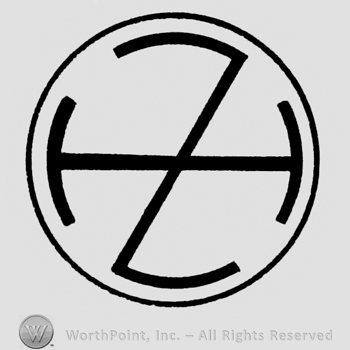Monogram in circle.