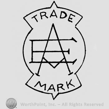 Letters E and a in circle and TRADE written above, MARK written bellow.