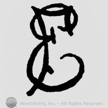 Letters E and f written by hand.
