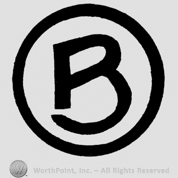 Letter B in circle.