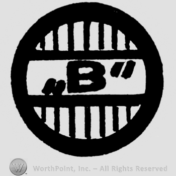Letter B in circle.