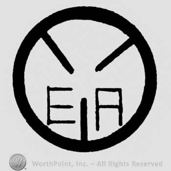 Letters E and A in circle.