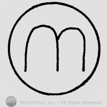 Letter M in circle.