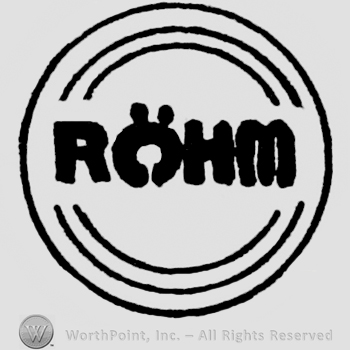 ROHM written in circle.