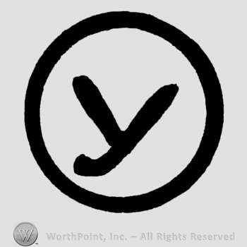 Russian character in circle.