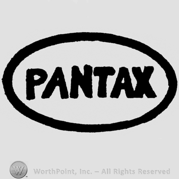 PANTAX written in oval.
