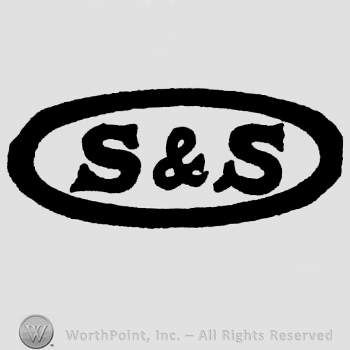 Letters S and S written in oval.