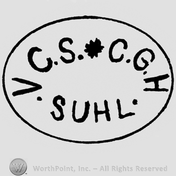 SUHL V.C.S.C.G.H written in oval.