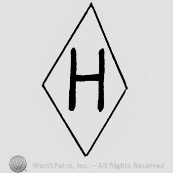 Letter H in diamond.