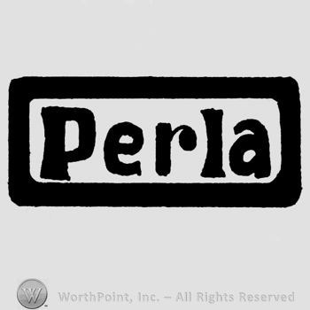 PERLA written in rectangle.