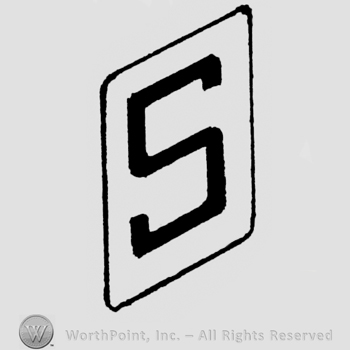 Letter S in rectangle.