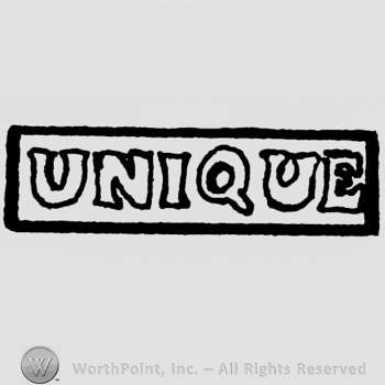 UNIQUE written in rectangle.