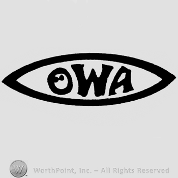 OWA written in oval.