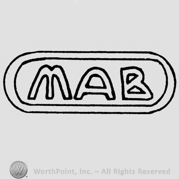 Initials M,A,B in rectangle.