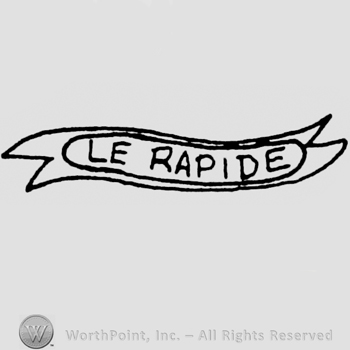 LE RAPIDE written on a ribbon.