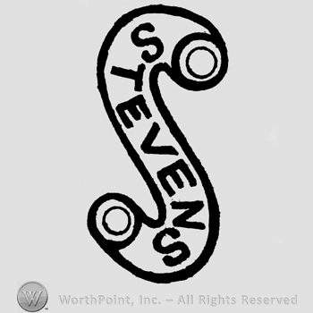 STEVENS written on a border like letter S.