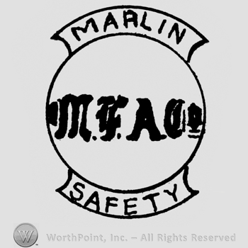 Letters M, F, A in circle; MARLIN written above and SAFETY written bellow.
