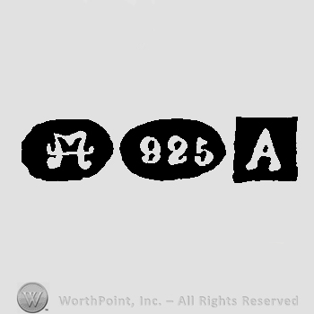 Letter M and 925 and date-letter A