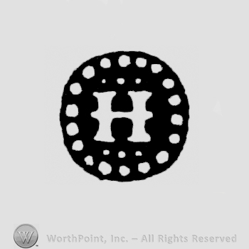 H in a dotted circle